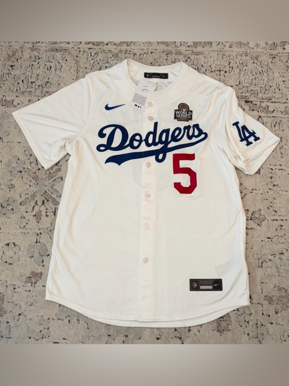 Nike Los Angeles Dodgers Freddie Freeman #5 World Series 2024 Jersey Men’s Sz: L